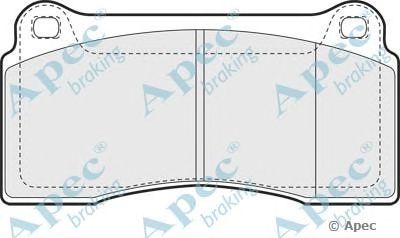 APEC BRAKING pad1342 -  Комплект тормозных колодок, дисковый тормоз